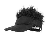 Toyvian Casquette de Baseball Postiche pour Femmes et Hommes 1 Taille Unique Noire Légère Portable Chapeau Protection Solaire Décor Cosplay pour Sorties en Plein Air
