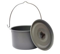 Toyvian Casserole Suspendue pour Camping 5-8 Personnes en Aluminium Anodisé Vaisselle de Plein Air Légère Résistante Haute Température Ustensiles Pique-Niques pour Feu de Camp et