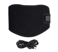 Toyvian Ceinture Chauffante Électrique Cou USB Noire, Coussin Chauffant Intelligent Rechargeable, Régulation Thermique Automatique, Soulagement Douleurs Cervicales, Usage Bureau