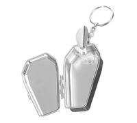 Toyvian Cendrier de Poche Métallique Mini Coffin Porte-clés Original Antipoussière Compact et Portable pour Voiture et Extérieur Randonnée Camping