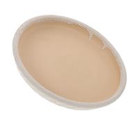 Toyvian Ceramic Plant Saucer Tray Round Pot Water Catcher Drainage Base for Indoor Succulents and Flower Pots Elegant Ceramic Planter Tray for Home Decor