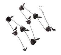 Toyvian Chaîne de Pluie Décorative avec Oiseau pour Gouttières Cloche de Drainage pour Jardin et Extérieur