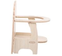 Toyvian Chaise Hamster Bois avec Plateau Petit Mobilier Animaux Miniatures Accessoire Nourrissage pour Cochons Et Hamsters Décoration Pratique pour Cage Petits Rongeurs