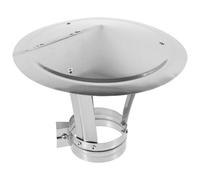 Toyvian Chapeau de Cheminée Acier Inoxydable Couvercle de Protection Pluie pour Toit Éviter Infiltrations Eau Facile à Installer Compatible avec Tuyaux