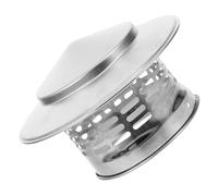 Toyvian Chapeau de Cheminée Acier Inoxydable Couverture Pluie Résistante et Protection Toiture Vent Pluie pour Conduit Extérieur Installation sans Outil