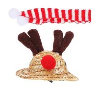 Toyvian Chapeau et Écharpe pour Reptile Décoratif de Noël Tenue Festive Douce et Chaude pour Lézard Accessoire Ajustable pour Animaux de Compagnie Ambiance pour Fête et Portrait Familial