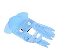 Toyvian Chapeau Pieuvre en Flanelle Bleu, Bonnet Drôle pour Halloween, Accessoire de Spectacle Décoratif, Taille Unique, pour Déguisement Animal et Fête Costumée