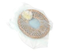 Toyvian Chapeau Traditionnel Chinois Léger avec Voile et Fleurs Artificielles Accessoire Hanfu pour Cosplay et Photographie Chapeau Conique Ventilé pour Femmes