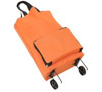 Toyvian Chariot de Courses Pliable avec Roues Grand Panier de Shopping Réutilisable Trolley à roulettes pour Épicerie Grand Contenant Multifonction pour Maison et Courses