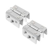 Toyvian Charnières de Porte de Bruit en Acier Inoxydable Argenté 2pcs Double Face Design Classique et Robuste pour Meuble et Vitrine