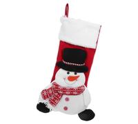 Toyvian Chaussette de Noël avec Motif 3D de Flocon de Neige en Polyester Blanche Robuste et Fiable pour Cheminée ou Sapin de Noël