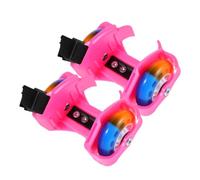 Toyvian Chaussures de Skate pour Débutant Roues Lumineuses, Design Unique en PVC et Caoutchouc, Robustes et Fiables Skating en Extérieur, 1 Paire pour Garçon et Filles