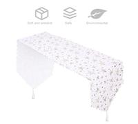 Toyvian Chemin de Table Doré Étoiles pour Cuisine et Fête Décoration Élégante pour Repas de Noël et Occasions Spéciales Nappe Festive et Raffinée