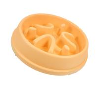 Toyvian Chien Débordement Jaune Slow Feeder Capacité Souple Bol Repas Lent Sécurisé pour Chiot et Grand Chien avec Base Antidérapante