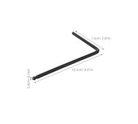 Toyvian Clé à Truss Rod pour Guitare Lot 2 Clés de Réglage 4 MM Argentée et 5 MM Noire en Métal Outil pour Tiges de Réglage Guitare Acoustique et Électrique Accessoire Réparation