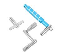 Toyvian Clé D’Accordage pour Batterie 3 Pièces en Alliage Métal Outil de Percussion pour Grosse Caisse et Caisse Claire Accessoire Portable pour Batterie Acoustique et Électronique