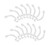 Toyvian Clips pour Cage à Lapins 30 Pièces Fixation Sécurisée Plastique Blanc 6,8 x 1,5 Cm pour Cages De Petits Animaux Hamsters, Lapins, Chinchillas Usage Domestique