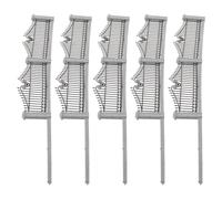 Toyvian Clôture Miniature Halloween 1 Set en Plastique, Décor Gothique | Compatibilité, Structure Anti-basculement, Détails Pierre Gravés, pour Table, Diorama, Village