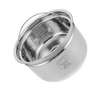Toyvian Cocotte Inox avec Panier Vapeur pour Cuiseur Électrique Séparation Riz et Soupe pour Texture Améliorée Évacuation de Eau Adaptée Au Contrôle Glycémique