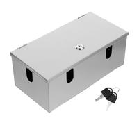 Toyvian Coffret Électrique Extérieur Étanche en Acier Inoxydable Serrure, Cache Prise Verrouillable pour Usage en Extérieur, Protection L'eau Poussière, pour Jardins et Usines