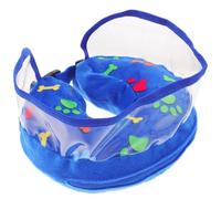 Toyvian Collerette Gonflable pour Chien, Collier de Récupération pour Animaux, PVC, Bleu, Portable, Anti-léchage, Post-opération, pour Chiens et Propriétaires D’Animaux