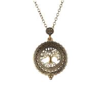 Toyvian Collier Créatif Arbre De Vie Rétro, Pendentif En Alliage Creux Loupe, Bijou Masculin Vintage Pour Usage Quotidien, Sorties Et Fêtes, Finition Solide Et Design Détaillé