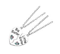 Toyvian Collier D'amitié Cœur En Alliage Collier Assorti Pour Meilleure Amie Accessoire De Bijou Pour Femme Présent Remise De Diplôme Duo De Cœur