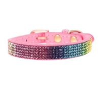 Toyvian Collier De Chat en Diamant De Couleur Mignon Collier De Cou De Chiot Étiqueter Chiot Chat Doux Réglable Ajustable Petit Toilettage Nom Diamant Velours