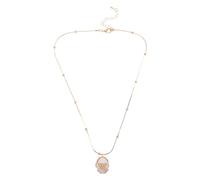 Toyvian Collier Médaillon Coquillage Vintage en Cuivre Pendentif Photo Ovale et Breloque Papillonné Collier Porte-Photos Hypoallergénique pour Femme Bijou Rétro Mariage et Souvenir