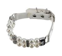 Toyvian Collier pour Animaux Cuir PU avec Réglable Élégant et Confortable Parfait pour Shih Tzu et Races