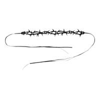 Toyvian Collier Ras-de-cou à Épines en Feutre Noir pour Femmes, Style Gothique Élégant, Accessoire pour Costume Sorcière Halloween ou Soirée Formelle