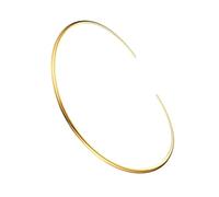 Toyvian Collier Ras Du Cou Rond Doré pour Femmes Collier Tour de Cou Minimaliste Élégant Accessoire Mode et Peau-friendly Cadeau Féminin