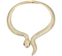 Toyvian Collier Ras Du Cou Serpent Doré En Alliage, Bijoux Femme Vintage, Style Rétro Halloween, Plastron Ajustable Pour Fête Et Usage Quotidien