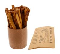 Toyvian Complet de Bâtons de Divination Chinois Bambou avec Hexagrammes Outil Portatif pour Apprentissage du Livre des Changements Accessoires Rituels et Décoration Culturelle Élégante