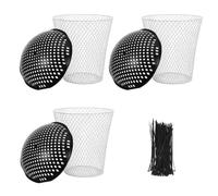 Toyvian Composteur Terre au Sol en Fer avec Couvercle Grillagé | Compostage Souterrain, Protection des Débris, Circulation D’air, pour Restes Cuisine, Jardin et Plates-bandes