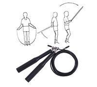 Toyvian Corde à Réglable Aluminium Corde Lestée avec Système à Billes pour Entraînement Fitness à et Salle Noir