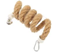 Toyvian Corde en Coton pour Perroquet Suspendu, Corde à Grimper 1 Mètre, Perchoir Stable pour Oiseaux de Cage, Éducatif pour Perroquets de Toutes Tailles