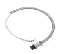 Toyvian Cordon d'alimentation pour Machine à Pop-Corn 2 Broches 15 Mm, Câble Résistant Haute Température Gaine Ignifugée, Fil de Rechange pour Équipement de Concession Professionnelle