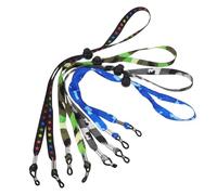 Toyvian Cordons de Fixation Réglables et Antidérapants Lot de 4 pour Lunettes de Soleil en Polyester Accessoires Légers et Faciles à Transporter Couleur Aléatoire pour