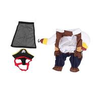 Toyvian Costume De Chien Élégant avec Éléments Pirates Vêtements De Cosplay pour Chien pour Fête Halloween