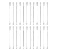 Toyvian Cotons-tiges double extrémité 200 pcs en coton papier pour bébé - embouts fermes à spirale et spatule - nettoyage visage et oreille pour tout-petits en déplacement