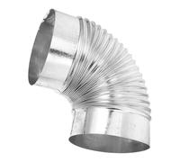 Toyvian Coude de Cheminée en Acier Inoxydable Ø160 MM Conduit de Fumée pour Poêle à Bois Tuyau d'Aération Résistant Haute Température Accessoire Chauffage Maison Installation Facile