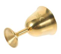 Toyvian Coupe Bouddhiste en Cuivre Doré pour Offrande, Tasse Sacrée Solide à Usage Prolongé, Décoration Élégante Maison Temple, Design Trois Phases Lune