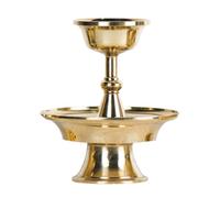 Toyvian Coupe D'eau Bouddhiste en Cuivre Épais, Bol D'offrande Décoratif pour Maison et Temple, Accessoire Rituel Zen, Coupe à Eau pour Cérémonie Religieuse, Décoration du Temple, Outil