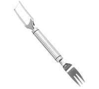 Toyvian Coupe-pastèque en Acier Inoxydable Facile à Utiliser, Fourchette à Fruits Rapide pour Découpe Melon, Ustensile Cuisine pour L'été Fruits Frais