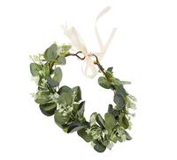 Toyvian Couronne de Cheveux Fausse en Feuilles de Monnaie Verte, Accessoire Léger pour Séance Photo et Mariage, Taille Unique Confortable, Décoration Bohème Plage et Fête