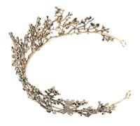Toyvian Couronne de Mariée Élégante en Alliage avec Cristaux, Accessoire de Cheveux Unique pour Photo et Bal de Fin D'année, Style Vintage pour Femmes
