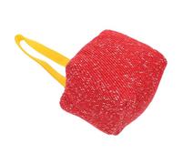 Toyvian Coussin à Mâcher pour Chiot Rouge en Tissu Huckaback Résistant aux Morsures, Interactif pour Chien, Entraînement et Divertissement Quotidien, Adapté Petits et Grands Chiens