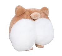 Toyvian Coussin De Nuque Voiture Créatif Peluche Corgi Butt Oreiller Appuie-tête pour Siège Auto Adulte Doux Et Confortable Marron