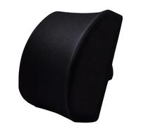 Toyvian Coussin De Soutien Lombaire Ergonomique En Mousse à Mémoire De Forme, Tissu Maillé Respirant Noir, Oreiller De Taille Pour Voiture Et Chaise De Bureau, Soulagement Du Mal De Dos